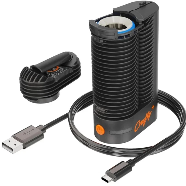 Storz & Bickel Crafty+ Vaporizer - Schwarz Kräuterverdampfer mit USB-C Anschluss