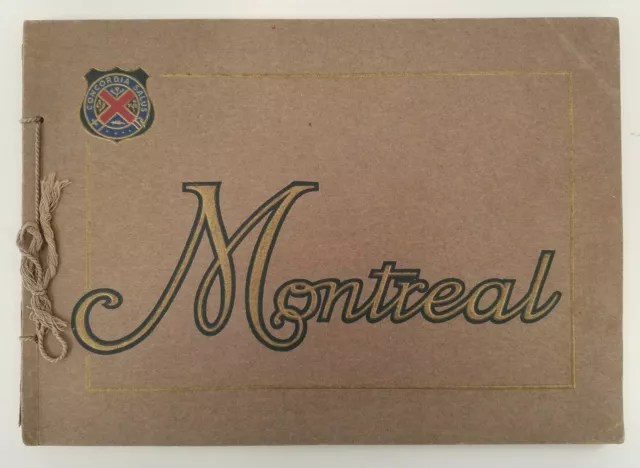 Montreal in Halftone Souvenir Booklet James Bayne Company c 1900 Fold-Out