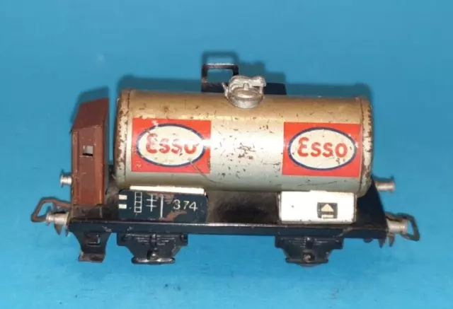 W01093825671406 - Märklin Blech Esso Kesselwagen 374 Spur H0 bespielt mit Alter 3