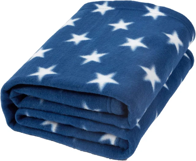 Coperta Calda E Morbida in Pile Di Flanella per Divano per Bambini, Blu Navy - 1
