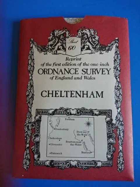 Cheltenham Ordnance Survey  map  Sheet No.60. Reprint of First Edition