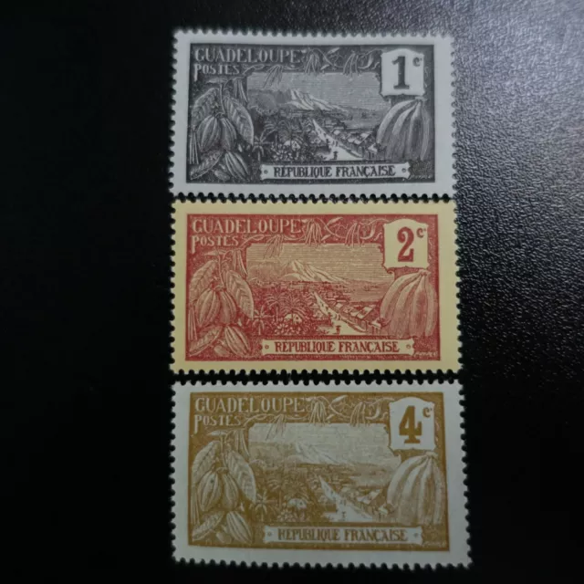 France Colonie Guadeloupe N°55/57 Neuf ** Luxe Mnh