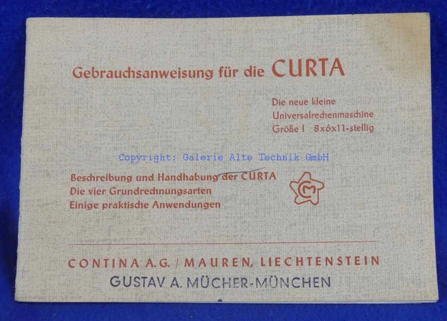 Curta Modell 1 GA  - Rechenmaschine calculator - Saml. Weber - 1066