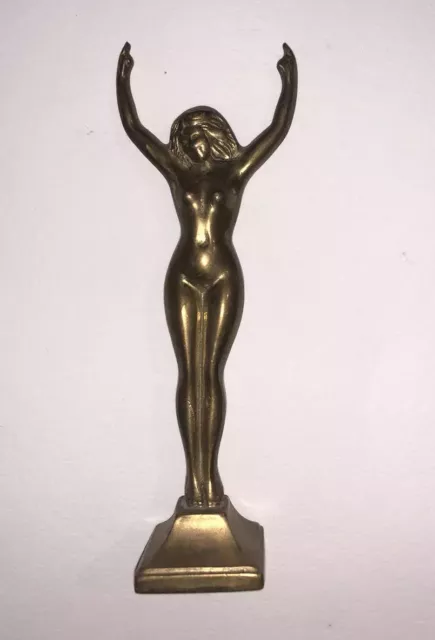 Statuette Bronze massif érotique Femme Nue Curiosa Antique Rare Vintage Art Déco