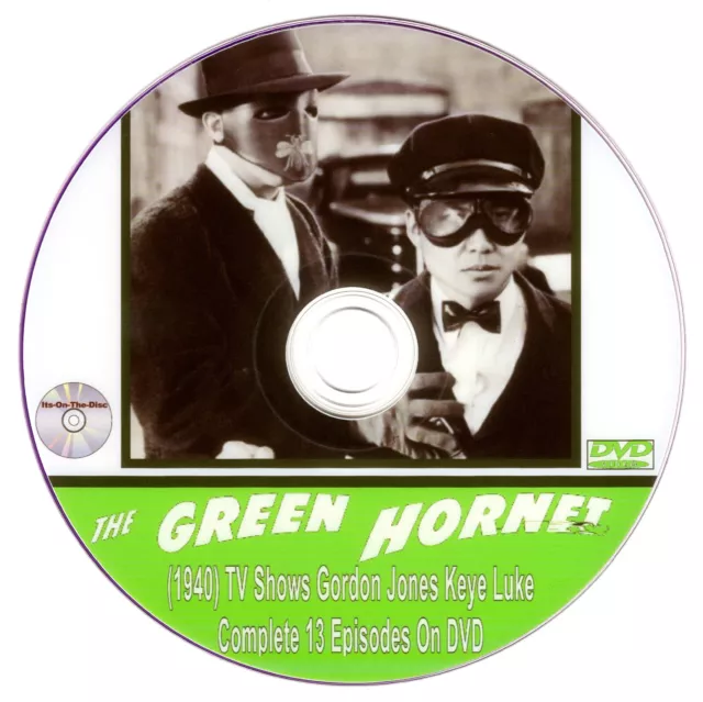 The Green Hornet (1940) TV Shows Gordon Jones Keye Luke Complete 13 Episodes DVD