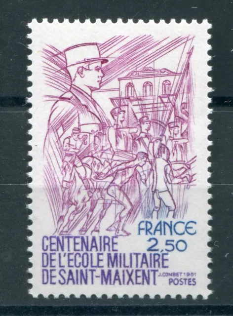 Frankreich 1981, Briefmarke 2140, 100° Militär Schule S.Maixent, Neu, VF MNH