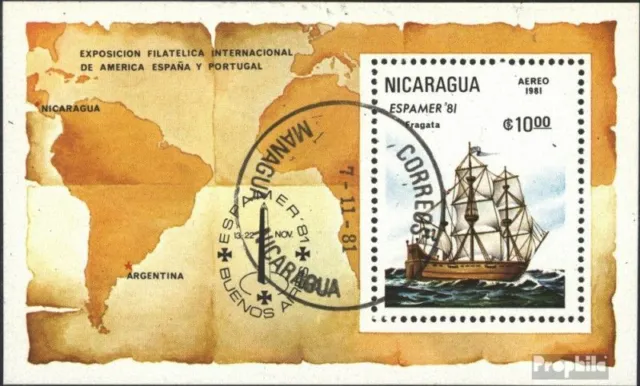 Nicaragua Block140 (kompl.Ausg.) gestempelt 1981 ESPAMER `81