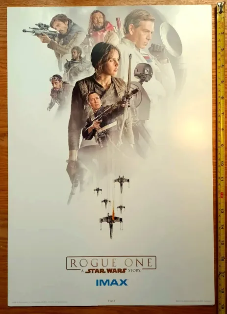 STAR WARS Rogue One 2016 IMAX Exclusive Poster Print Very Good Condition