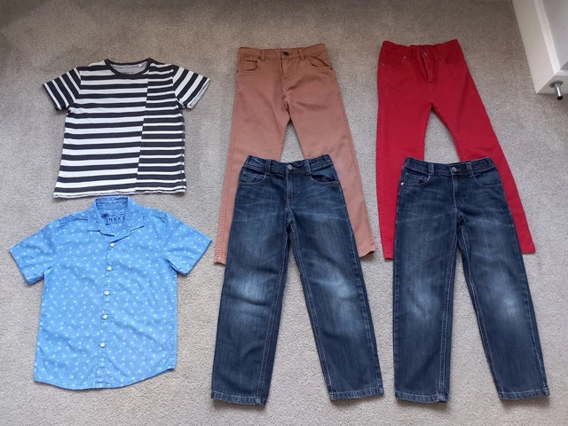 Boys Age 8 - 9 Next M&S Tu F&F Clothes Bundle T Shirt Jeans Trousers