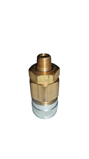 Foster 4905, 5 Series, Industrial Coupler, Automatic, 1/4" Male NPT, Brass/Steel