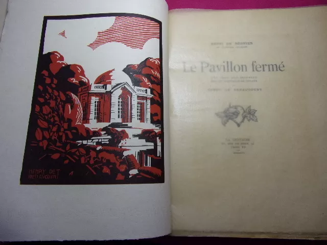 El Pabellón Granja Henri De Regnier 20 Madera Originales Ex. Numerada En Barra