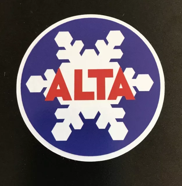 Alta Ski Resort Sticker - Skiing Snowboarding Utah Mountain Sports Powder Burton