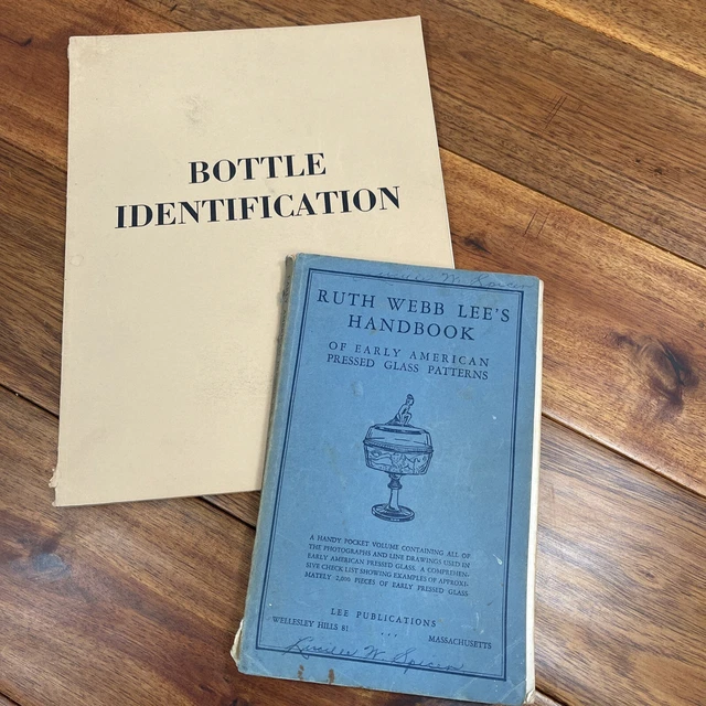 Glass Bottle Identification Paperback H.E. Putnam  1965 & Ruth Webb Lees 1964