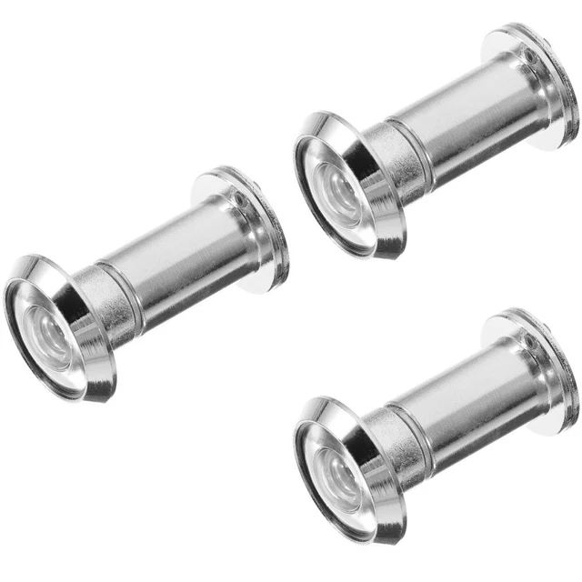 Cubierta de mirilla de acero inoxidable con visor de puerta 3 piezas
