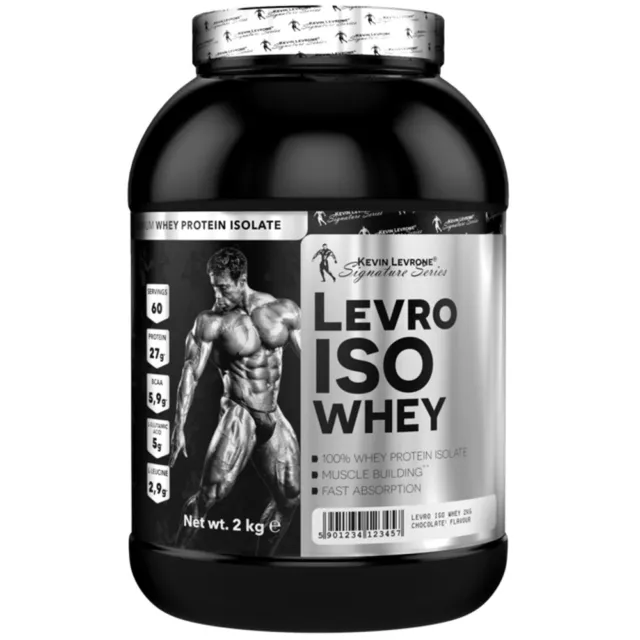 (26,95 EUR/kg) Kevin Levrone Levro ISO Whey Protein 2kg Pulver Dose Eiweiß