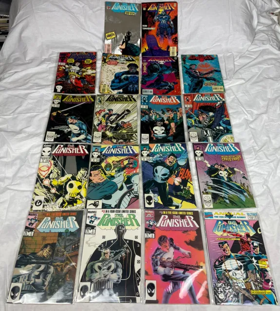 The Punisher Comic Lot 1986-95 Limited Series #2 3 5 + 2-4 8 9 11-13 50 99-101 +