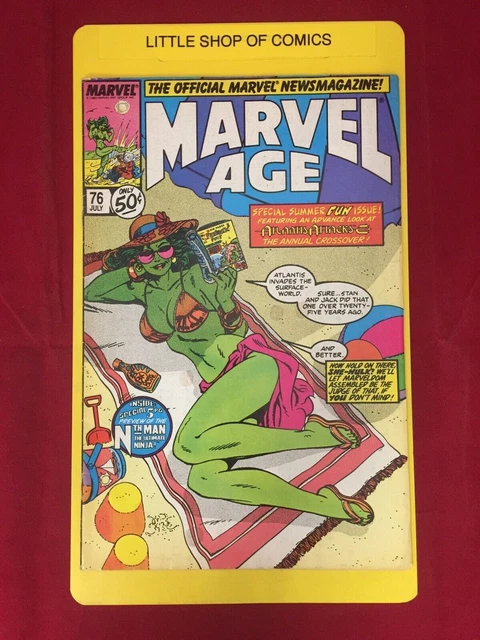 Marvel Age #76 VF Atlantis Attacks John Byrne She-Hulk Cover MCU Disney+