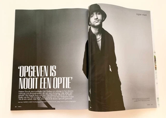 Vogue Netherlands Hakim Ziyech ハキム・ツィエク VOGUE NETHERLANDS HAKIM Ziyech $262.80 - PicClick CA