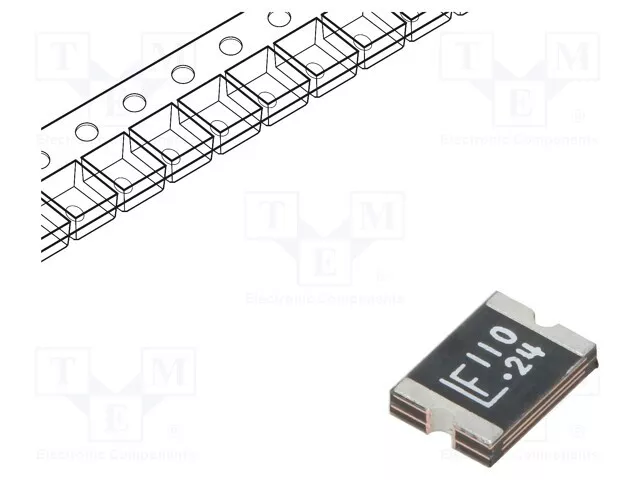 Rapidement SMD 1,1A Sécurité : Ptc Polymère 24VDC 1812L 24V