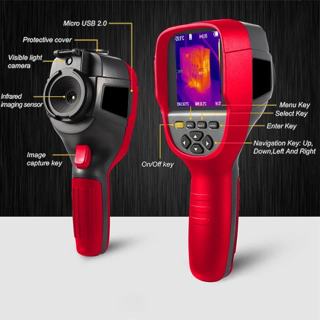 3.2\ imaging termico portatile ET692D 320x240 risoluzione immagine infrarossi TFTDisplay