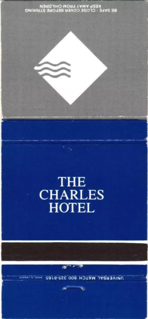 Cambridge Massachusetts The Charles Hotel Vintage Matchbook Cover