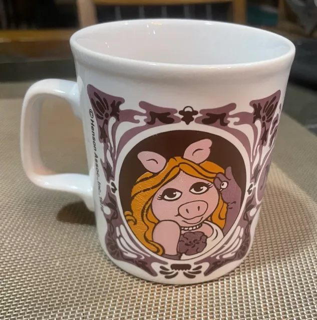 VTG 1978 Muppet Show Miss Piggy Coffee Mug Cup Jim Henson Kiln Craft England