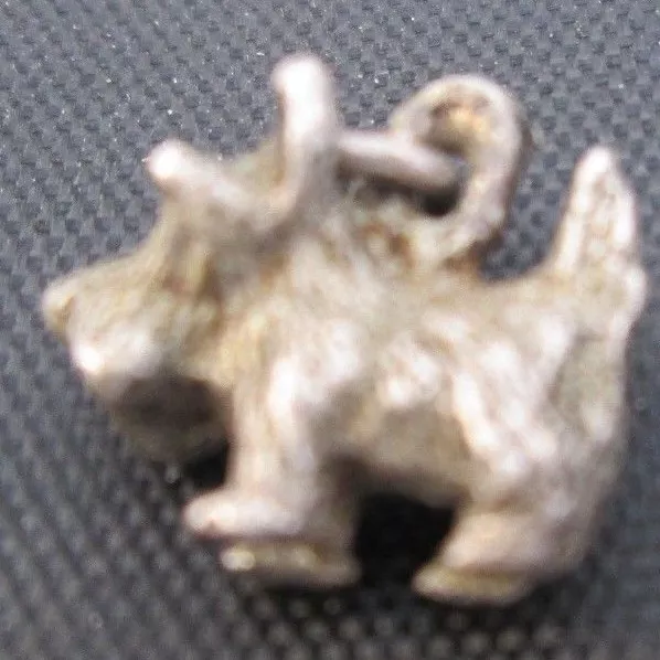 Vintage Sterling Silver Scottish Terrier Dog Charm