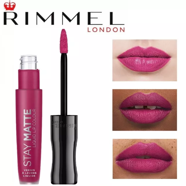 RIMMEL STAY MATTE Rouge à lèvres Liquide Mat GLOSS 820 Heartbeat - Pink Rose