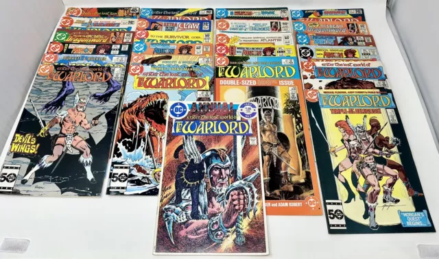 DC Comics Enter The Lost World of The Warlord 25 Issue Lot No 18-101 Various 80s