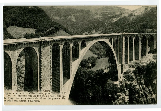 CPA 38 Isère Environs de la Mure Grand Viaduct on the Roizonne