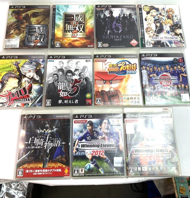 LOT OF 11 SONY Play Station 3 JAPANESE GAME B TALES PERSONA4 U SENGOKU MUSOU WIN