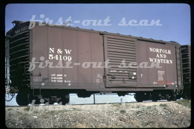 R DUPLICATE SLIDE - Norfolk & Western N&W 54109 40 Ft Box Car
