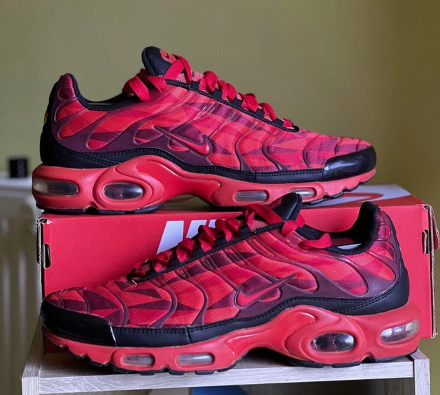 Nike Air Max Plus Tn TXT Cherry Arlequin 44.5 10.5 Supreme requin tuned OG Bw