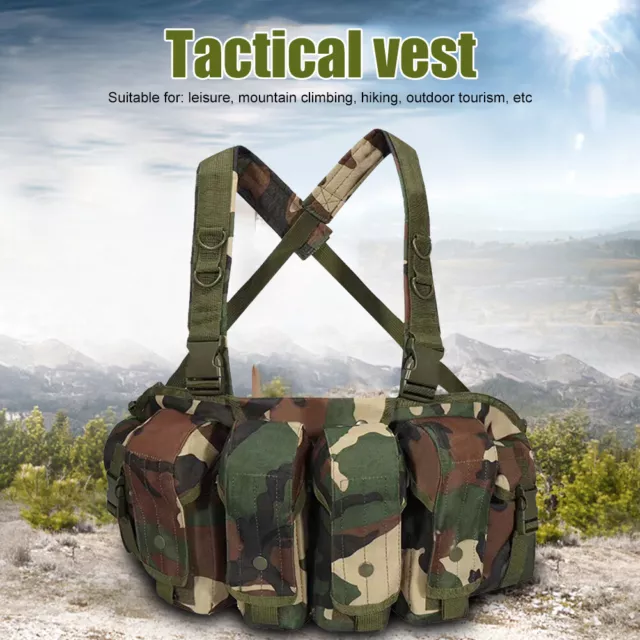 800D Oxford Chest Rig Airsoft Vest Gear Pack Quick Release Magazine Pouch FR 3