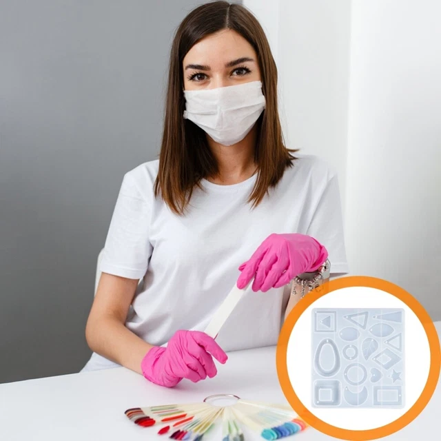 Silikonohrring Anhänger Mold DIY Ohrring Anhänger Herstellung von Form Kristall