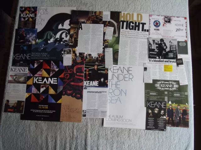 Keane - Magazine Cuttings Collection - Clippings, Photos, Adverts X21.