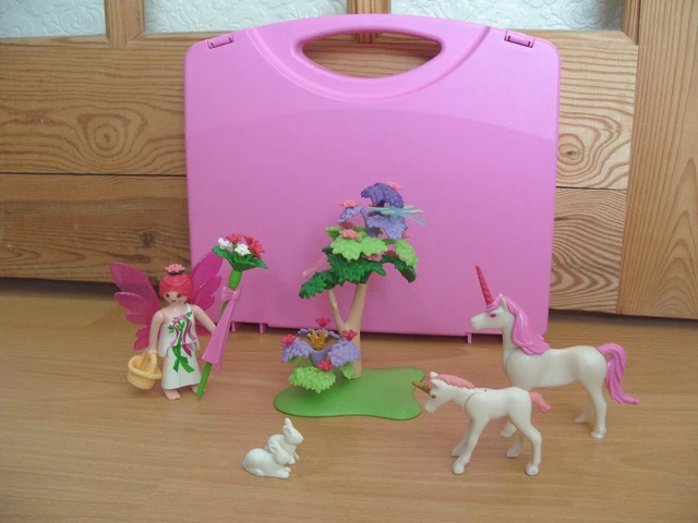 PLAYMOBIL 100% COMPLETE Set 5995 Fairy Princess With Unicorns in