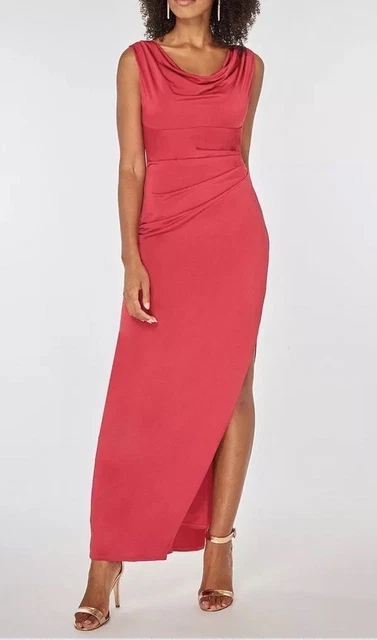 Abito formale rosso mirtillo taglia 6. Ted Baker Coast River Island