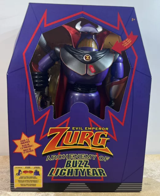 DISNEY TOY STORY 7” EVIL EMPEROR ZURG Talking Poseable Purple Figure Mattel  2015 $8.69 - PicClick