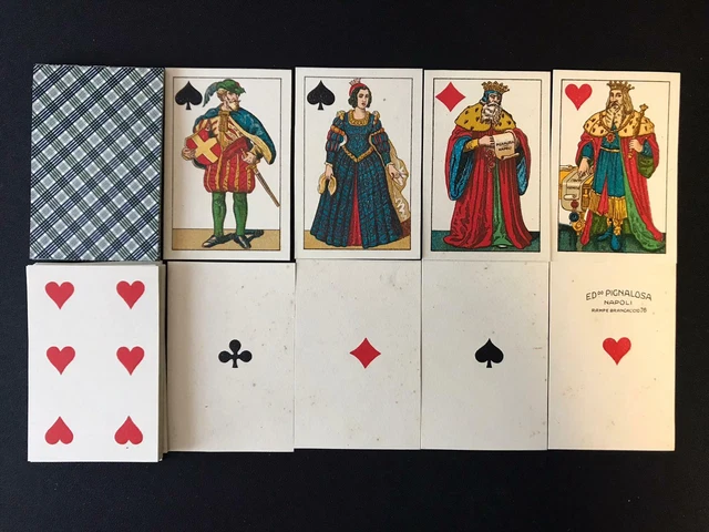 Jeu de cartes italien à enseignes françaises et au portrait à deux