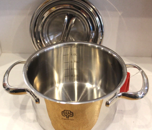 Schulte Ufer Bratentopf Schmortopf Romana Edelstahl rostfrei D: 14cm- KG2 92431 3