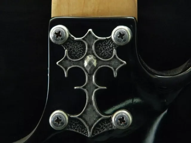 CUSTOM CROSS NECK PLATE COVER FOR BC RICH WARLOCK WARBEAST GUITAR solid metal !! CUSTOM CROSS NECK PLATE COVER FOR BC RICH WARLOCK WARBEAST GUITAR solid metal !!