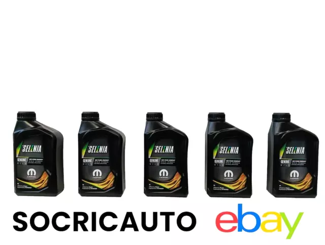 5 Litri Olio Motore Petronas Selenia WR Pure Energy 5W30 MOPAR Nuovo