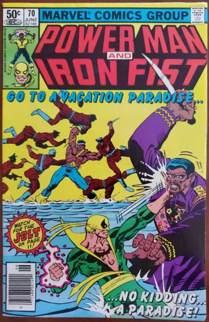 Power Man and Iron Fist #70 VF/NM 9.0 (Marvel 1981) ~ Frank Miller Cover ✨