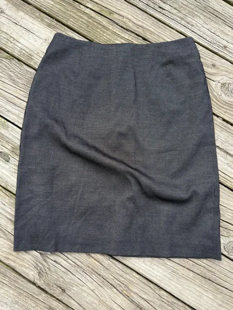 Amanda Smith Skirt Business Casual Size 8 Black & White Dots Work Office 21” Len