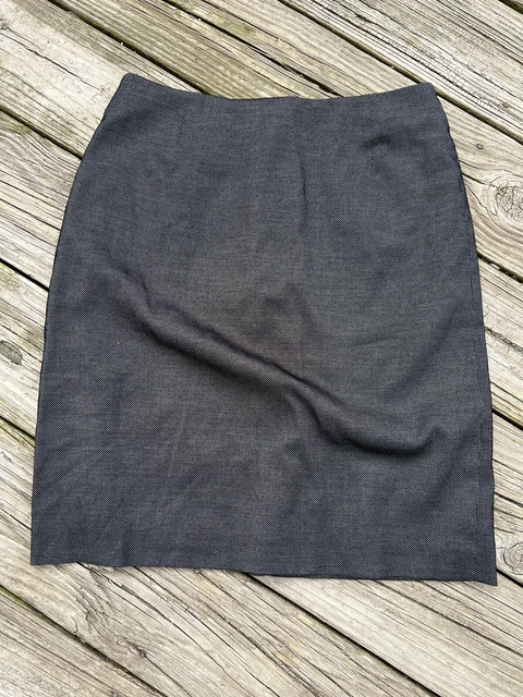 Amanda Smith Skirt Business Casual Size 8 Black & White Dots Work Office 21” Len