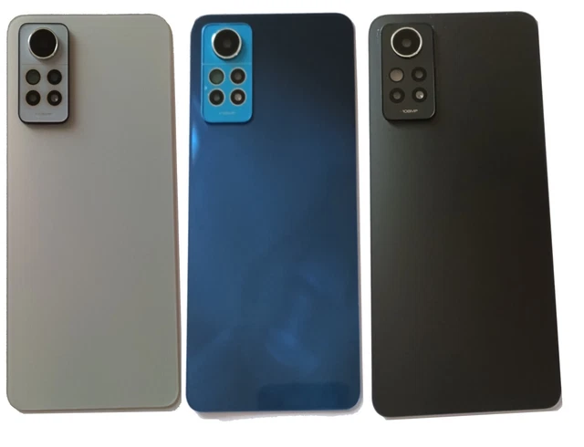 Cache Batterie Arrière Pour Xiaomi Redmi Note 10 Pro - Vitre Noire + Adhésif - Modèle M201KCG
