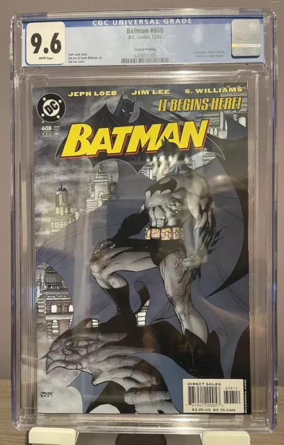 DC Batman #608 (2002) Rare Second Printing Jim Lee  CGC 9.6 Hush Storyline