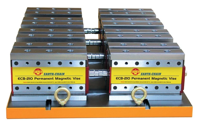 Earth Chain Ecb-210 Magnetic Workholding Vise 4,620 Lb
