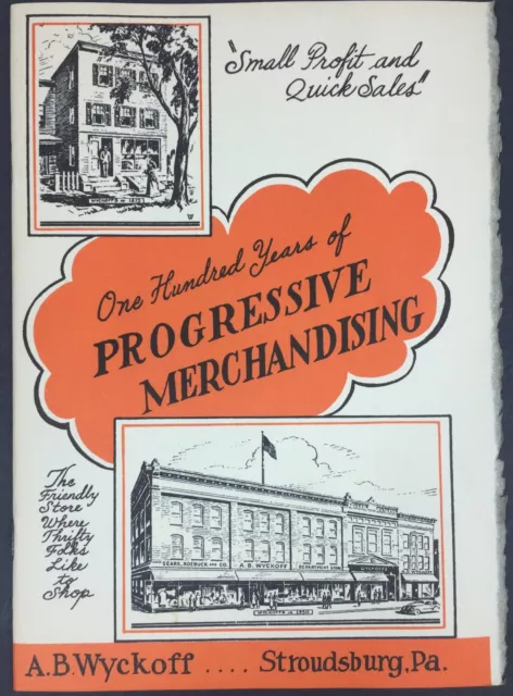 Stroudsburg PA A B Wyckoff's Department Store Advertising Anniversary Booklet